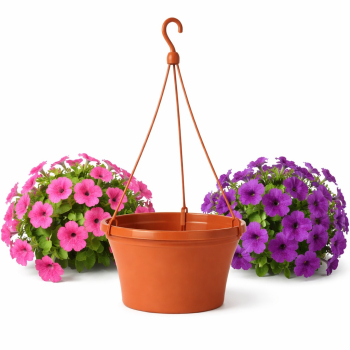 Doniczka Wisząca Irys 21 cm Terrakota